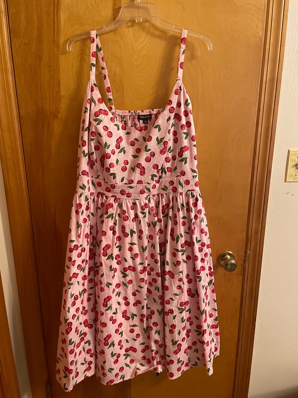Torrid (4) Retro Chic Pink Cherry Dress
